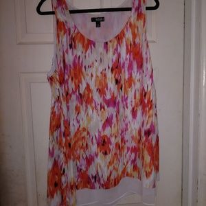 Multi colored blouse/ tank